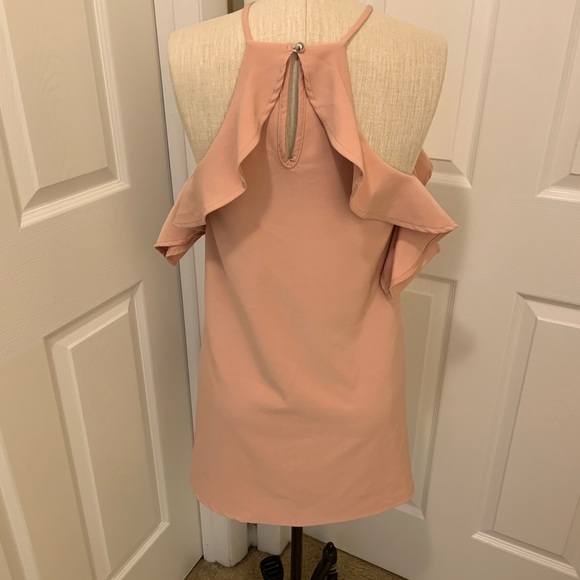 NWT Charlotte Russe Ruffled Cold Shoulder Dress XS - Picture 4 of 8